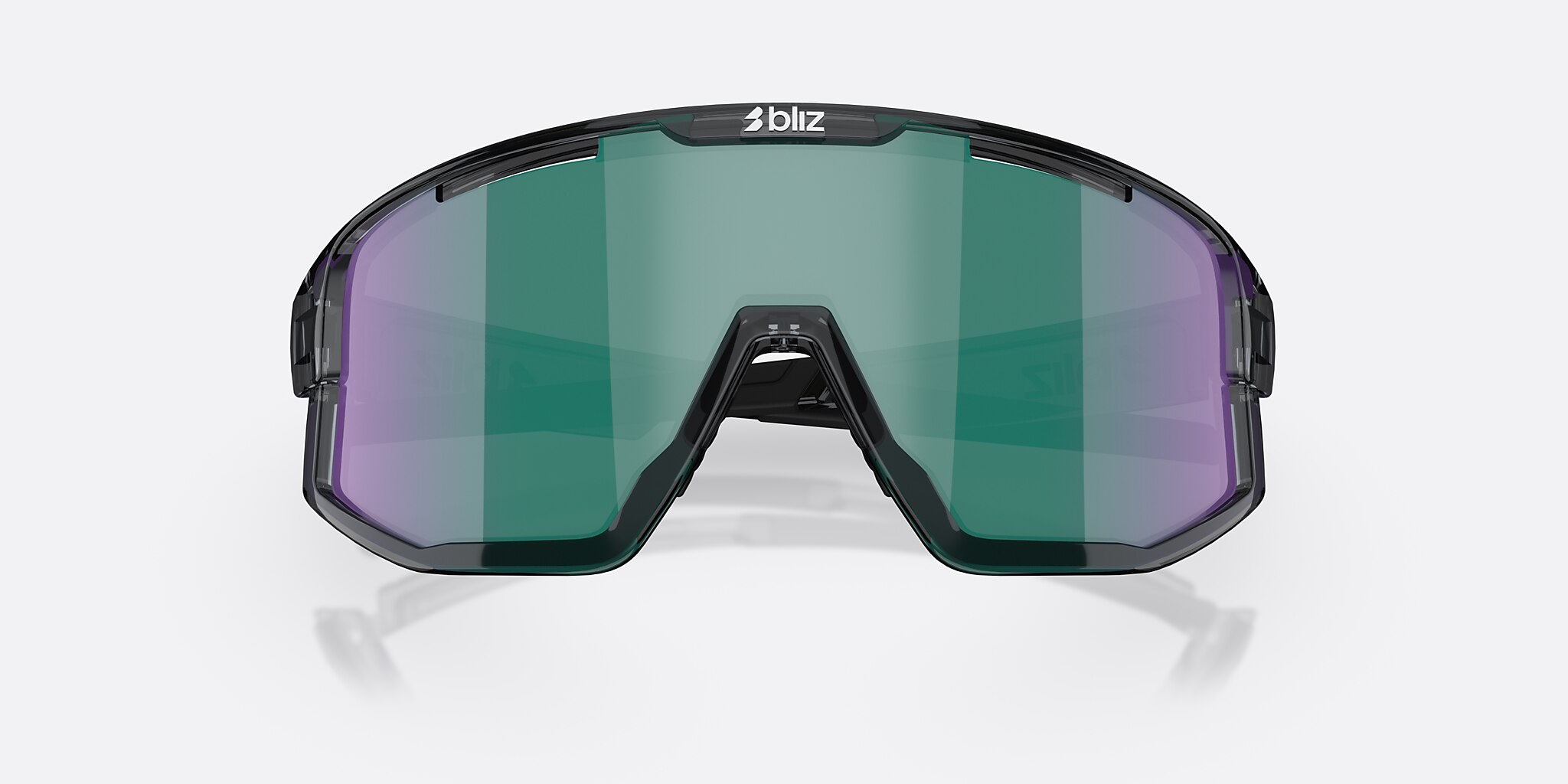 Sunglasses Bliz Fusion S (0-133) with Brown Green lens and Crystal Black frame Image 5 of 7