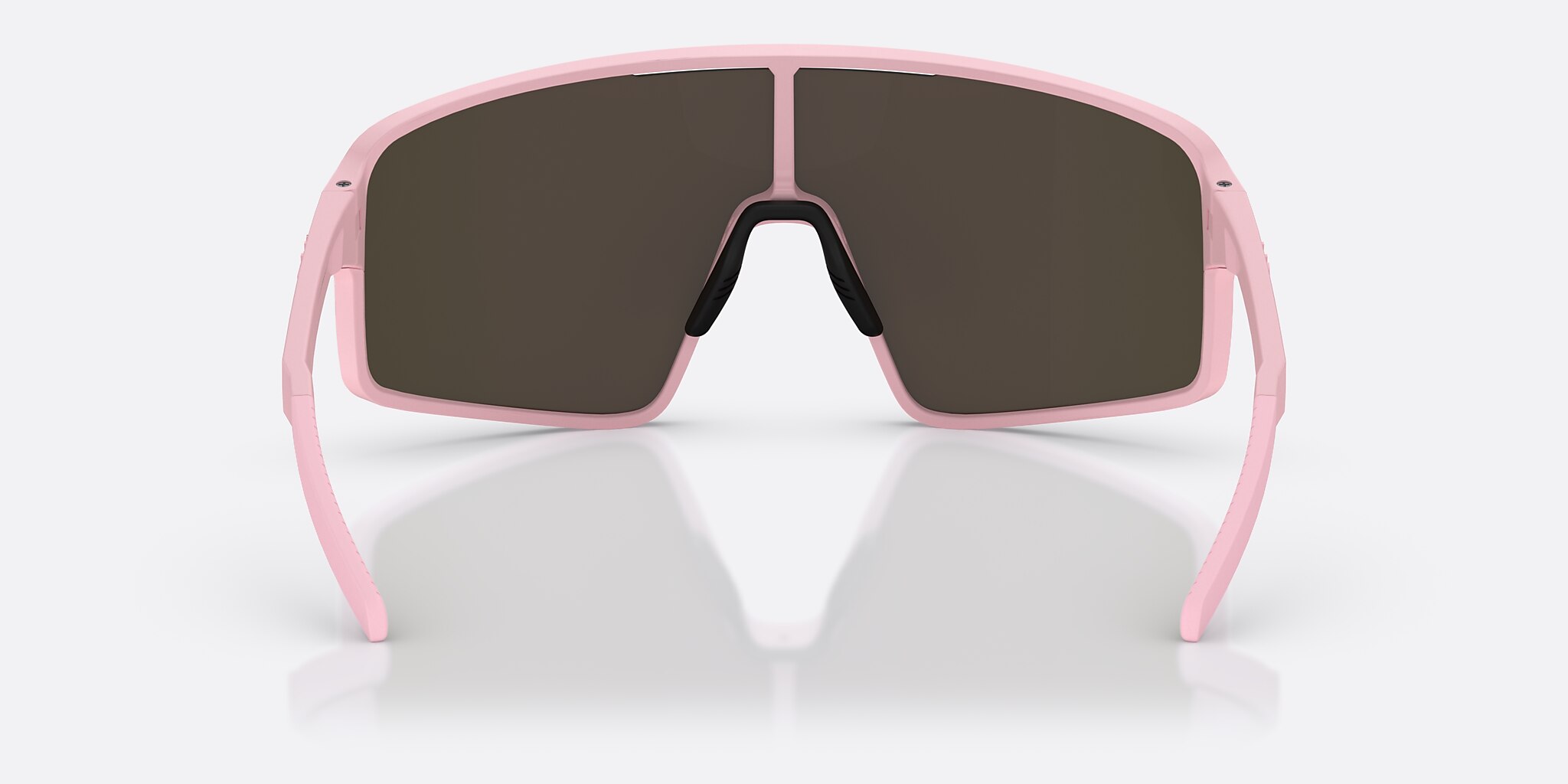 Sunglasses Bliz P001 L (0-138) with Brown/Rose Multicolor lens and Matte Powder Pink frame Image 4 of 6