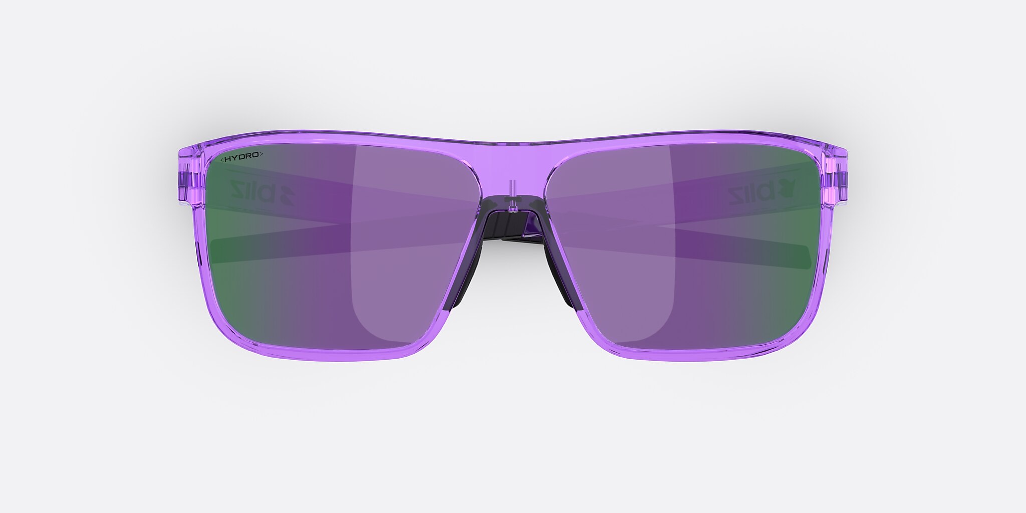 Sunglasses Bliz A008 L (61-12) with Smoke/Purple Multicolor lens and Transparent Purple frame Image 5 of 7