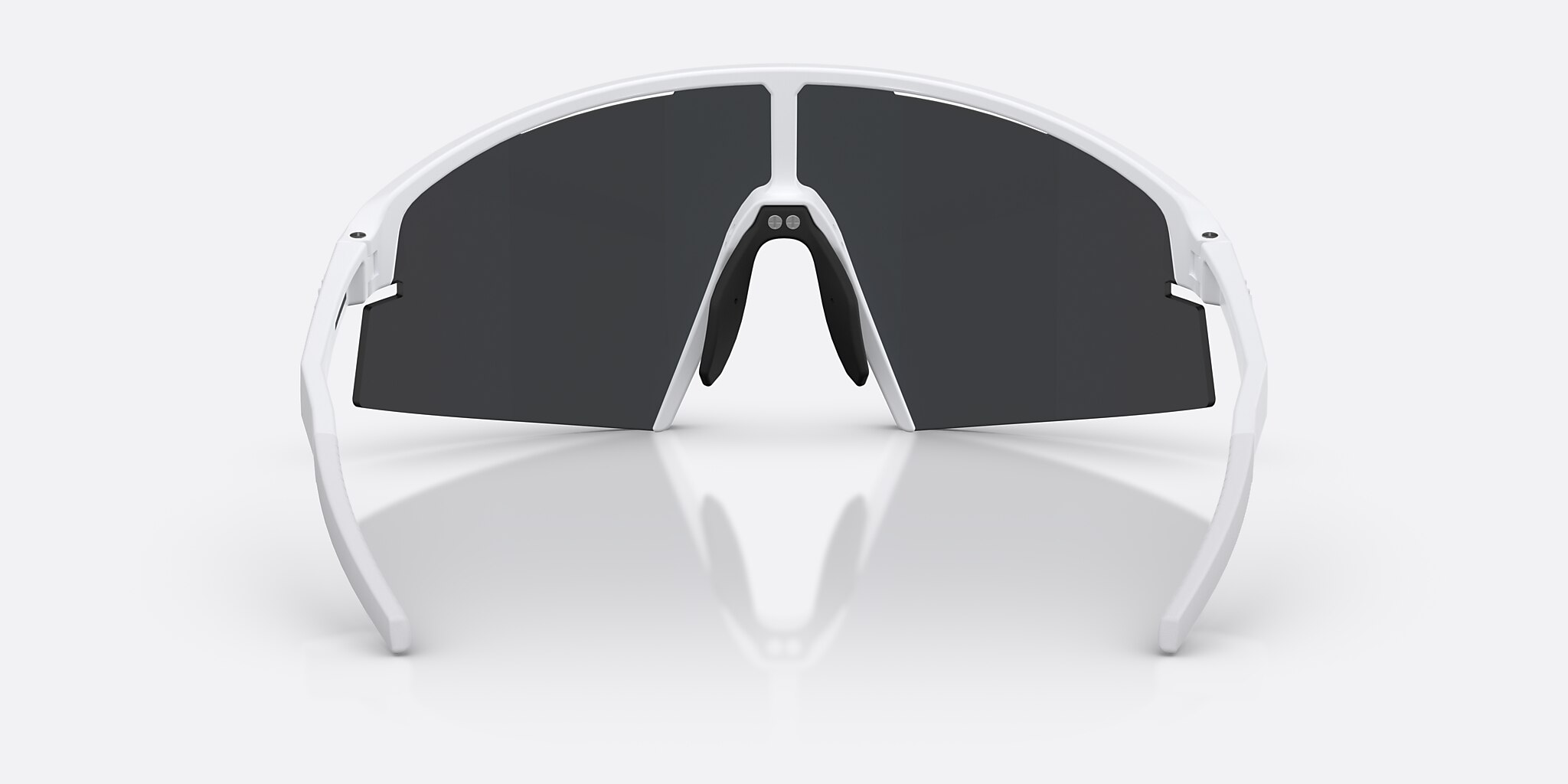 Sunglasses Bliz P006 XL (0-140) with Smoke/Blue Multicolor lens and Matte White frame Image 4 of 7