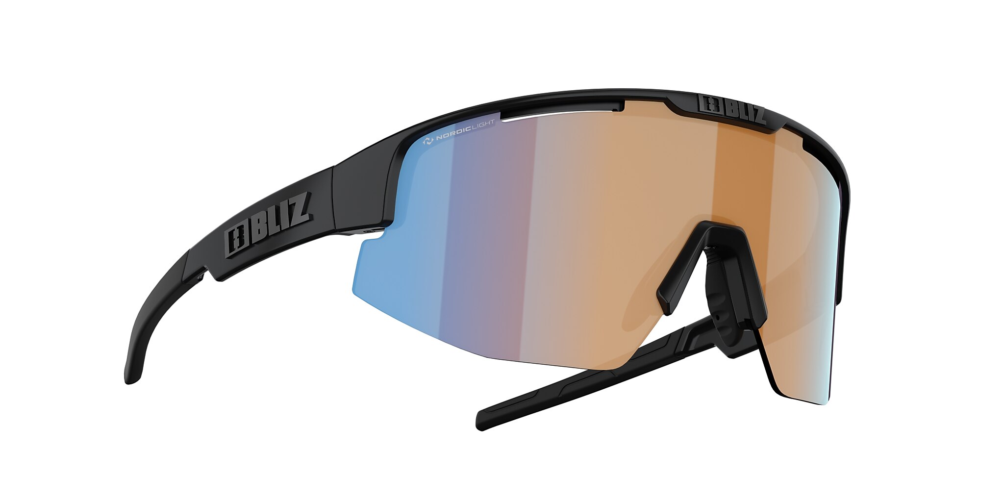 Matrix Small Sunglasses Orange Blue | Bliz Eyewear®