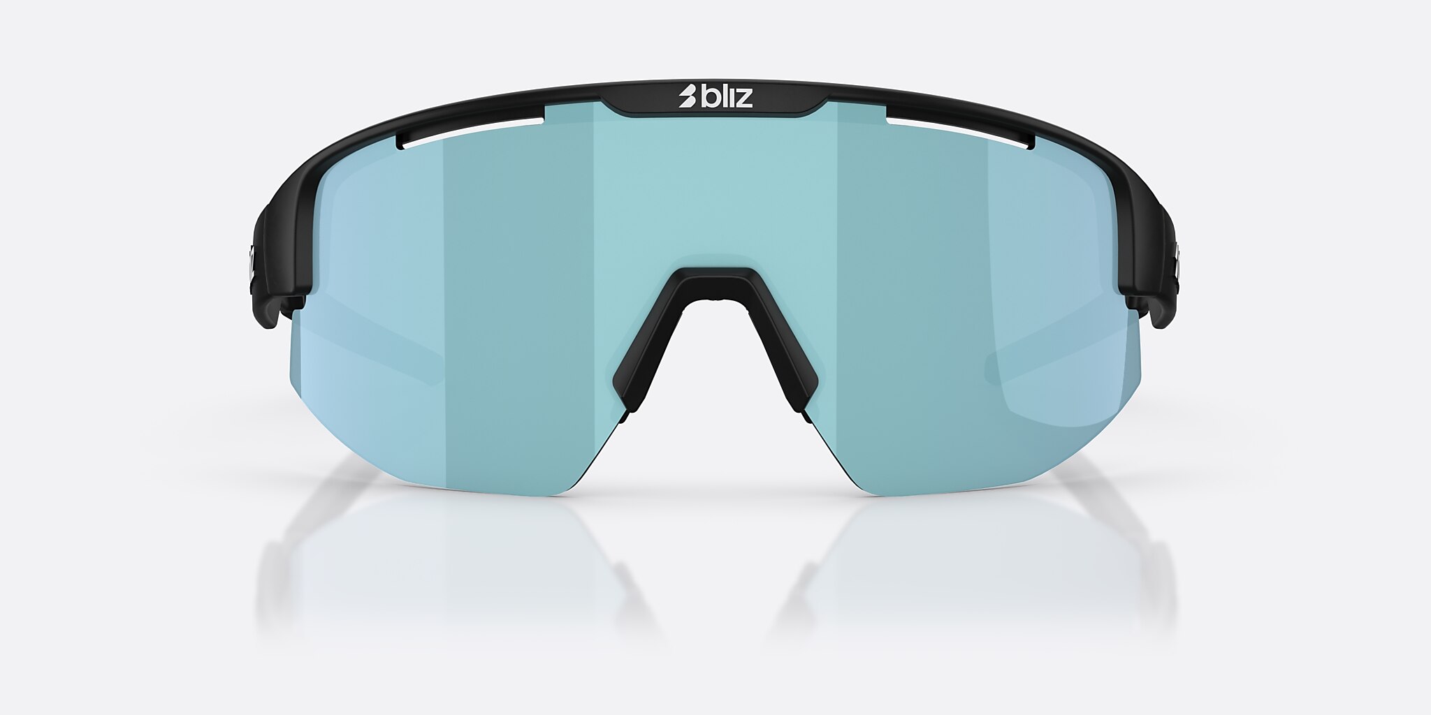 Sunglasses Bliz Matrix Small XXS (0-130) with Smoke Ice Blue lens and Black frame Image 2 of 7