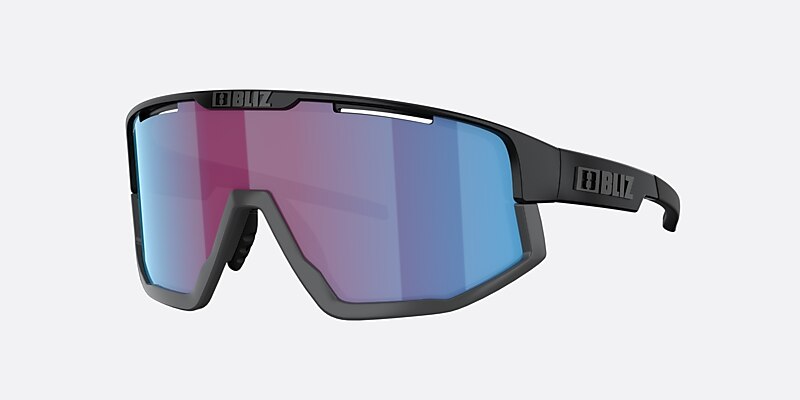 Sunglasses Bliz Fusion S (0-133) with Rosa/Violet/Blå lens and Black frame Image 1 of 7