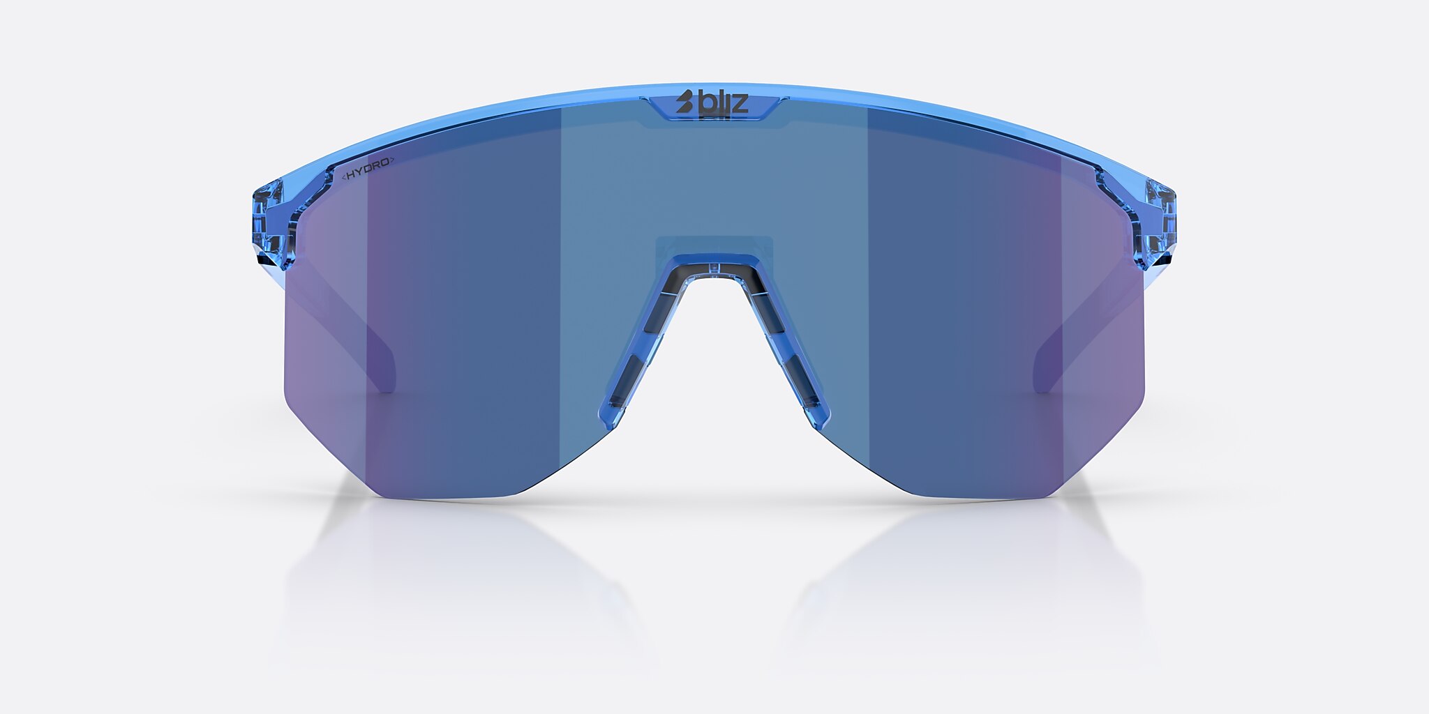 Sunglasses Bliz Hero XXL (0-142) with Rök/Blå Flerfärgad lens and Genomskinlig blå frame Image 2 of 6