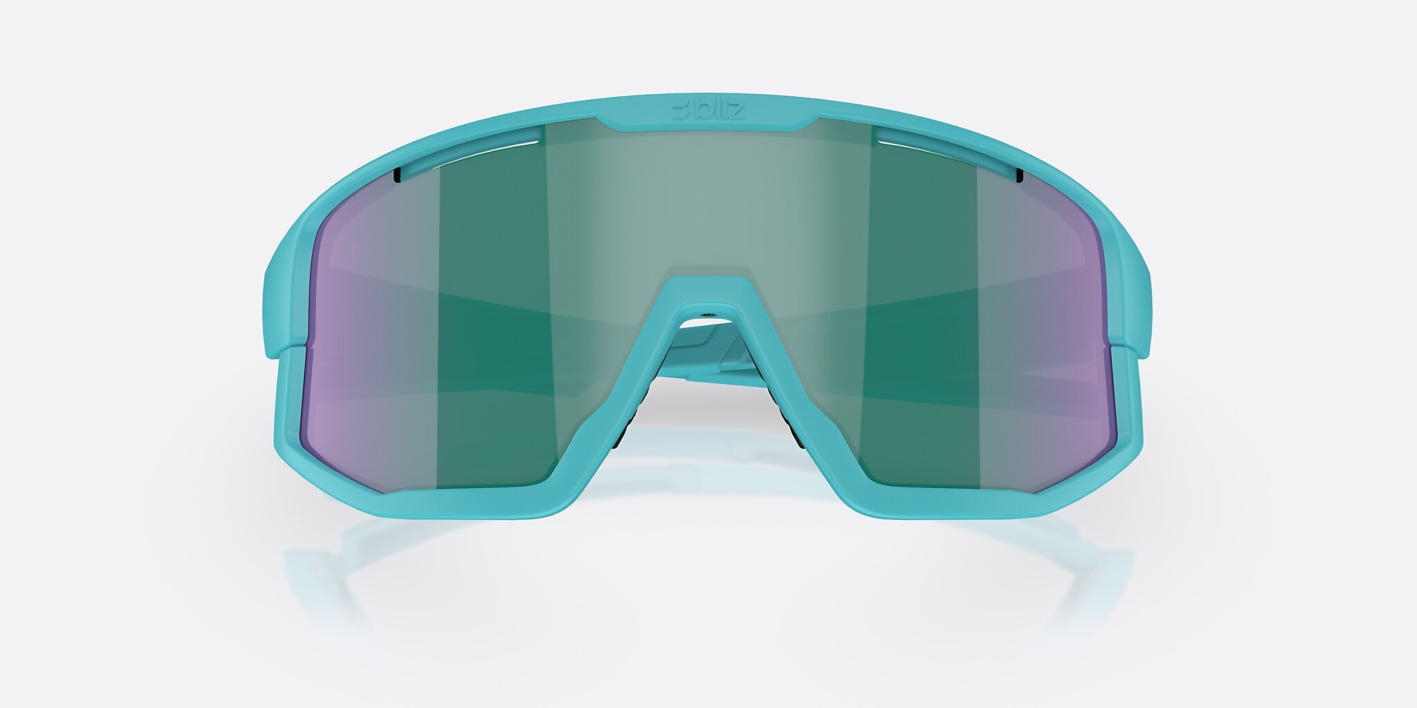 Sunglasses Bliz Fusion S (0-133) with Blue Green lens and Matte Turquoise frame Image 5 of 7