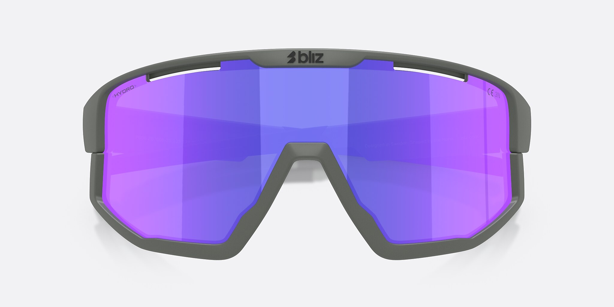 Sunglasses Bliz Fusion S (0-133) con Humo/morado multicolor lente y Gris Mate montura Imagen 5 de 7