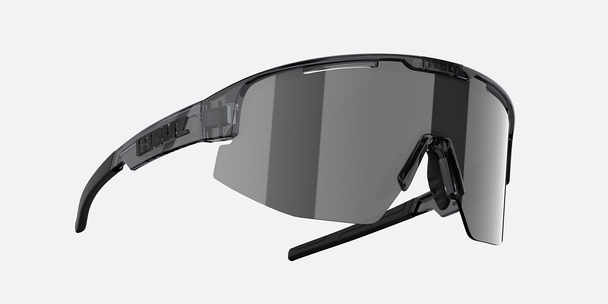 Sunglasses Bliz Matrix Small XXS (0-130) with Smoke Silver lens and Kristallschwarz frame Image 6 of 7