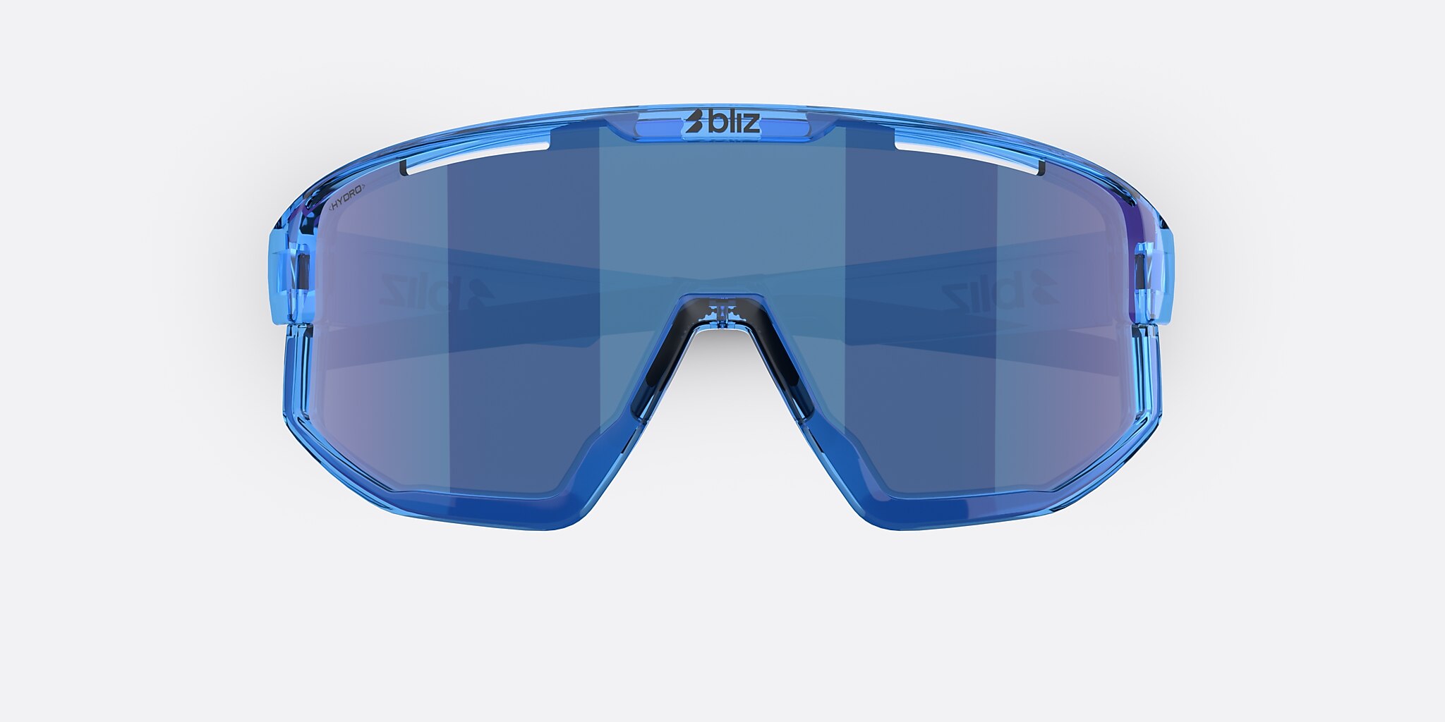 Sunglasses Bliz Fusion S (0-133) with Smoke/Blue Multicolor lens and Transparent Blue frame Image 5 of 7