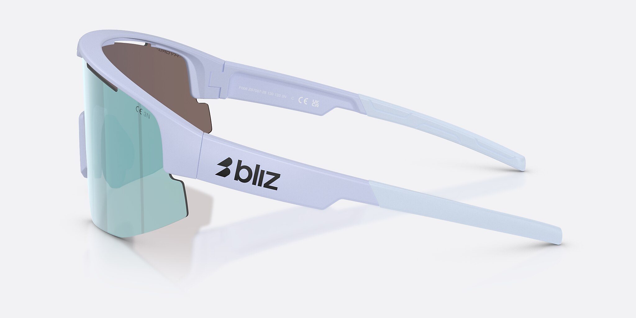 Sunglasses Bliz Matrix Small XXS (0-130) con Humo/azul hielo multicolor lente y Lavanda mate montura Imagen 3 de 6
