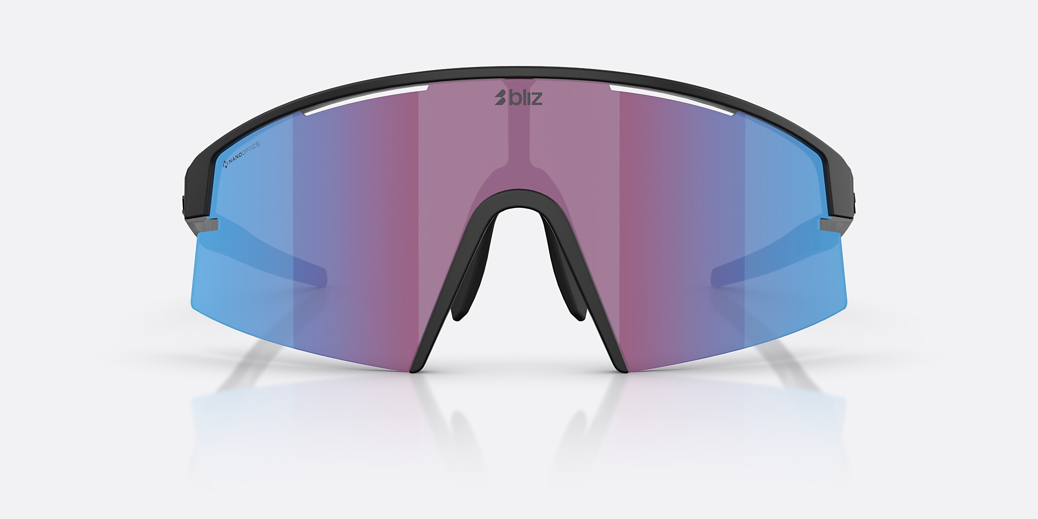 Sunglasses Bliz P006 XL (0-140) with Nano Optics Violet/Blue Multicolor lens and Matte Black frame Image 2 of 7