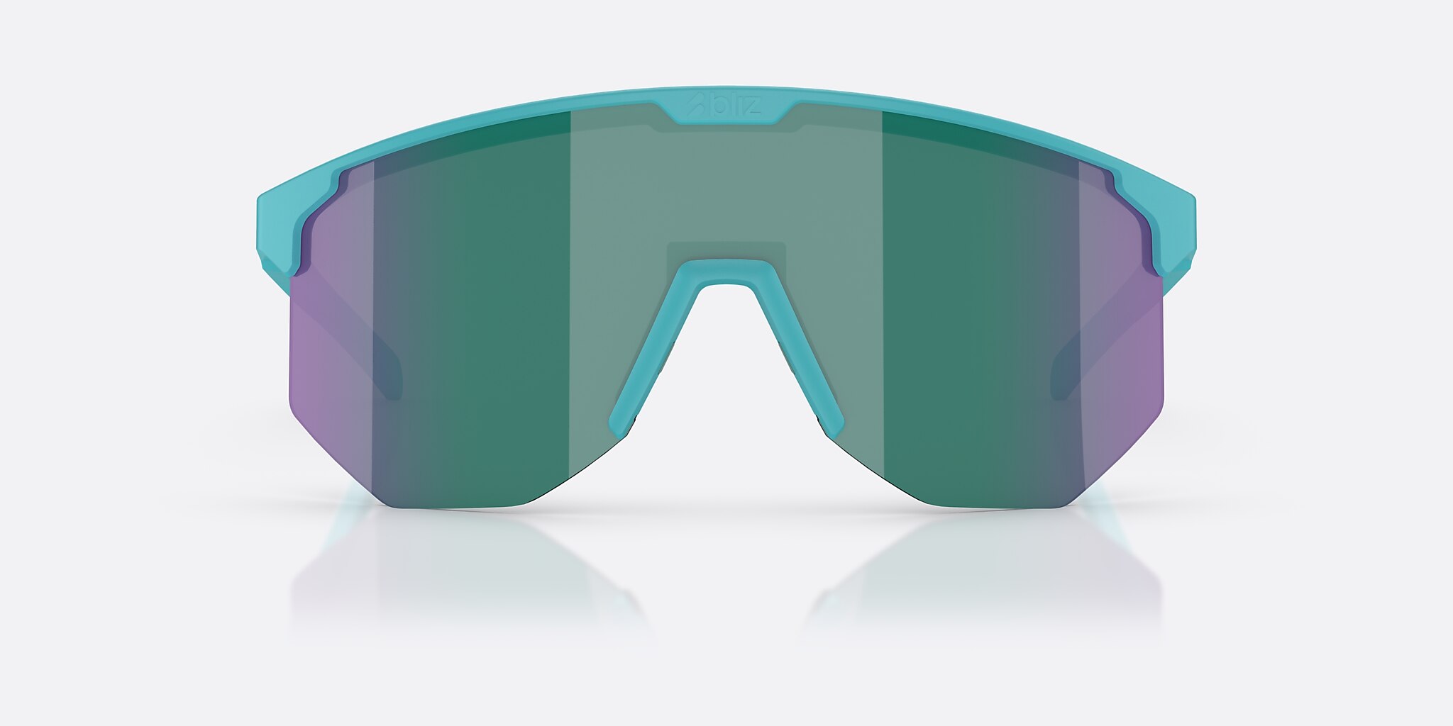 Sunglasses Bliz Hero XXL (0-142) with Blue Green lens and Matte Turquoise frame Image 2 of 6