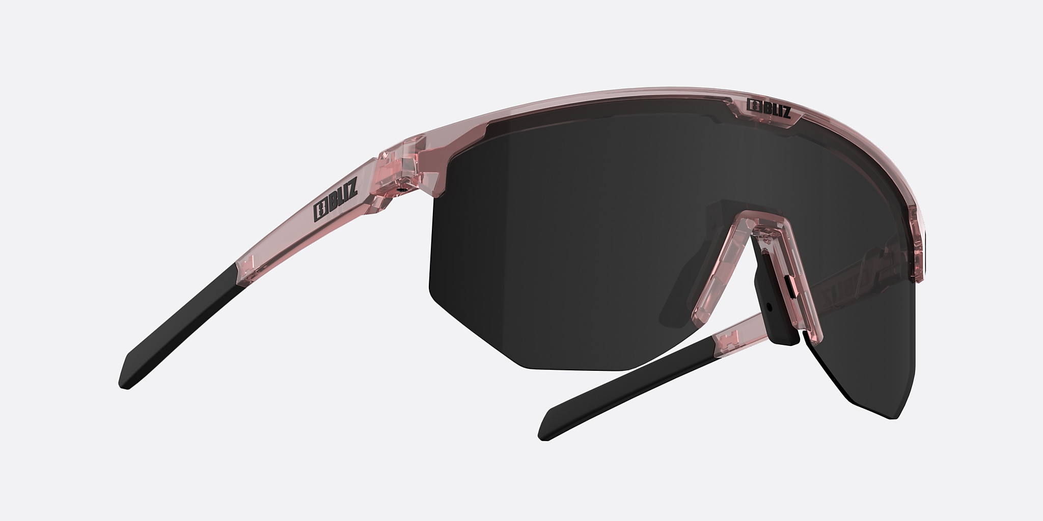 Sunglasses Bliz Hero Small L (0-129) with Smoke lens and Transparent Rose frame Image 5 of 6