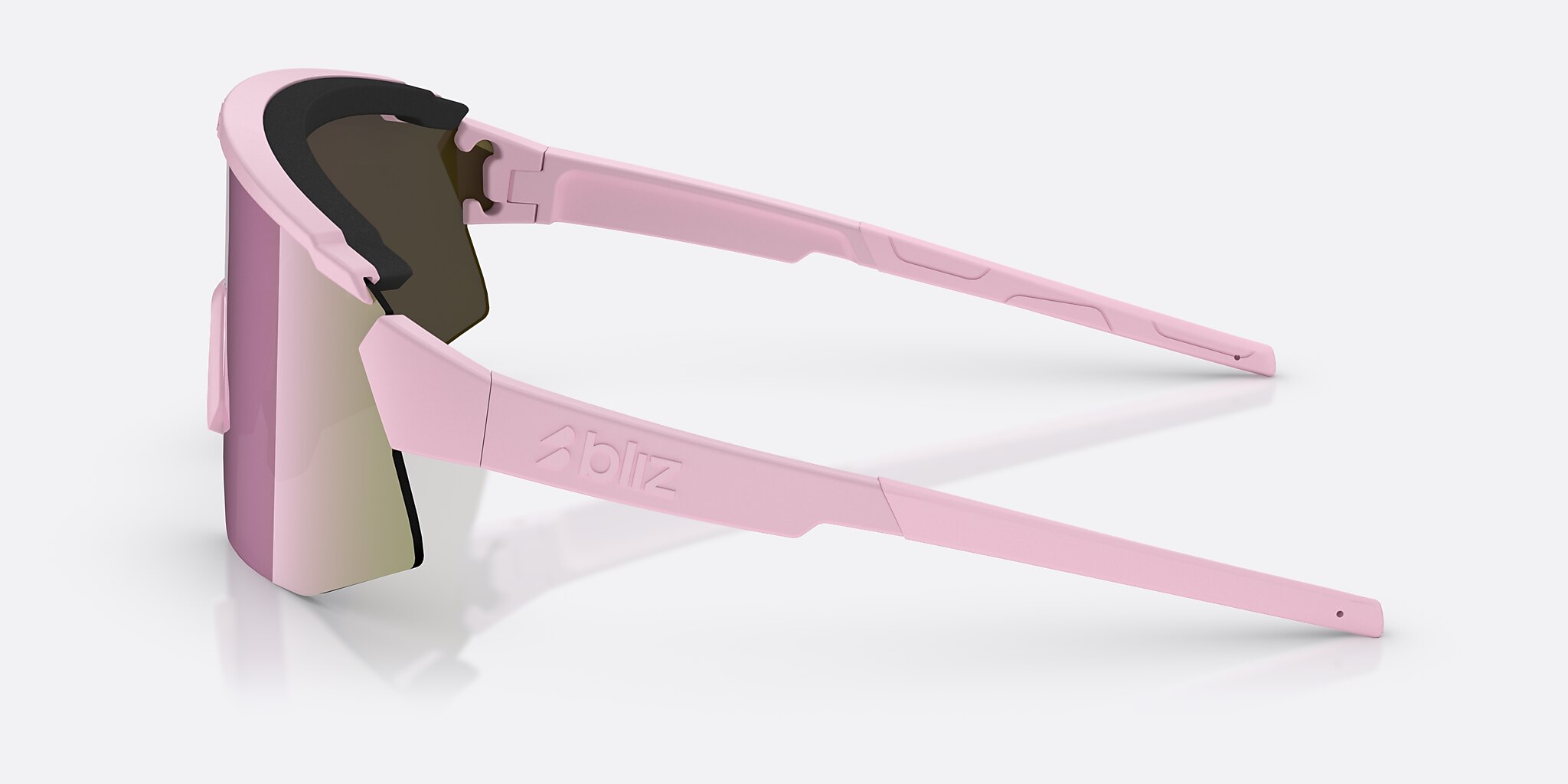 Sunglasses Bliz Breeze XL (0-141) with Brown/Rose Multicolor lens and Matte Powder Pink frame Image 3 of 7