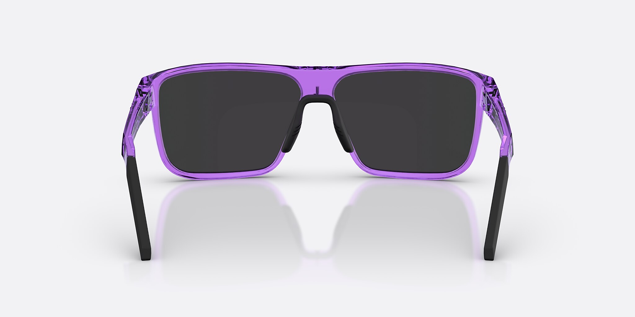 Sunglasses Bliz A008 L (61-12) with Smoke/Purple Multicolor lens and Transparent Purple frame Image 4 of 7