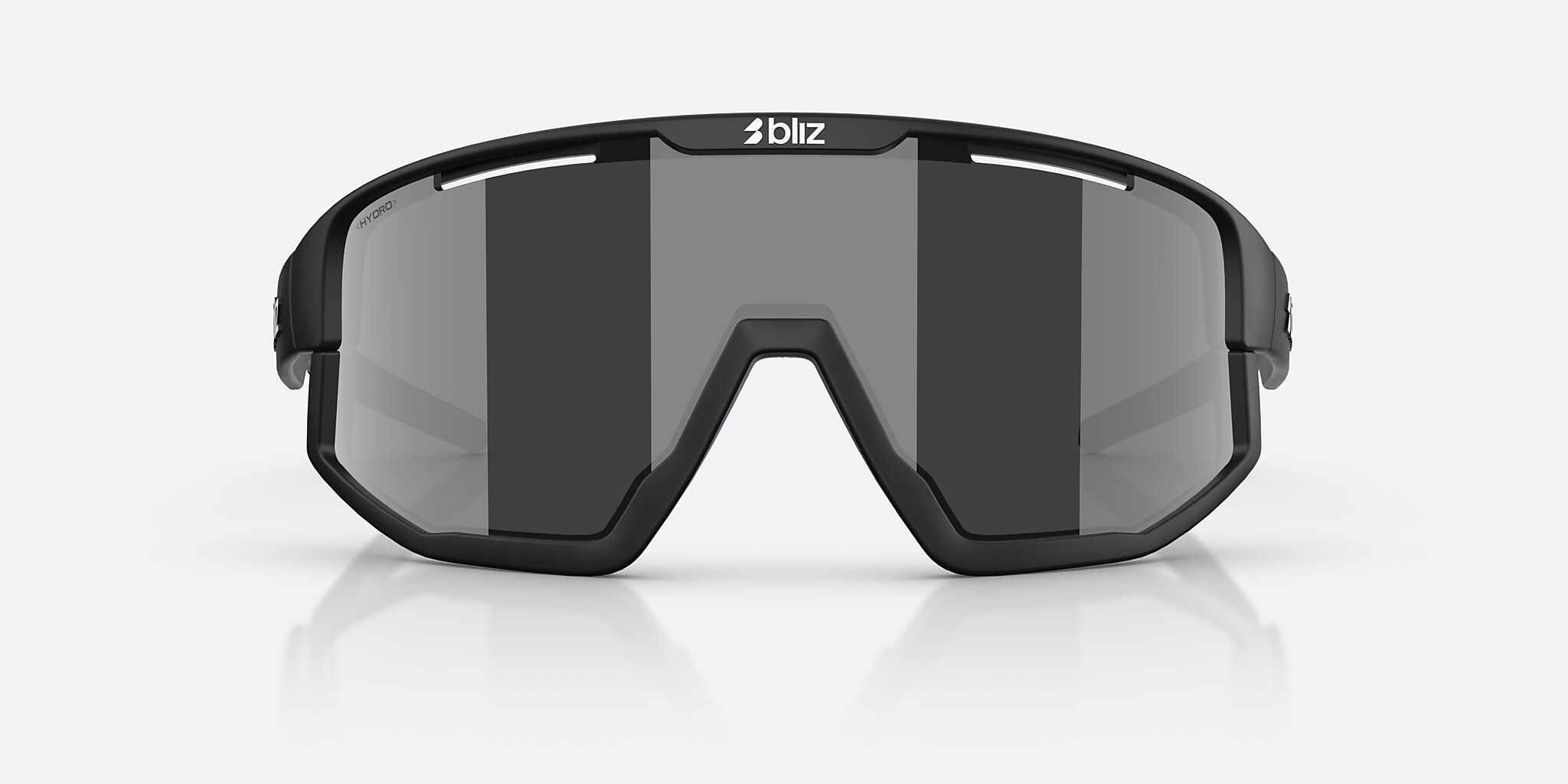 Sunglasses Bliz Fusion S (0-133) with Smoke/Silver Mirror lens and Matte Black frame Image 2 of 7