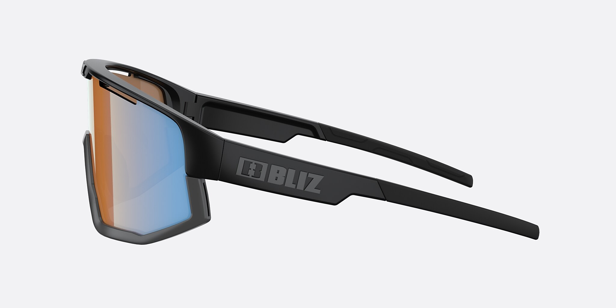 Sunglasses Bliz Vision L (0-137) with Koral/Orange/Blå lens and Black frame Image 3 of 6