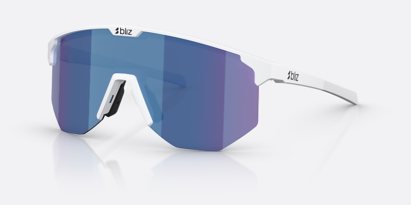 Sunglasses Bliz Hero XXL (0-142) with Smoke/Blue Multicolor lens and Matte White frame Image 1 of 6