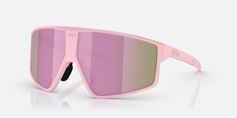 Sunglasses Bliz P002 L (69-09) with Brown/Rose Multicolor lens and Matte Powder Pink frame Image 1 of 6