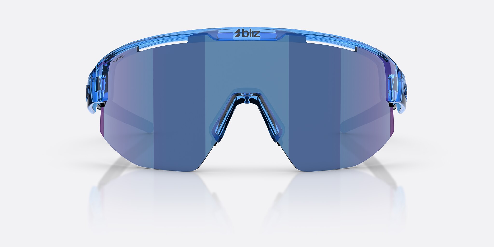 Sunglasses Bliz Matrix Small XXS (0-130) with Rök/Blå Flerfärgad lens and Genomskinlig blå frame Image 2 of 6